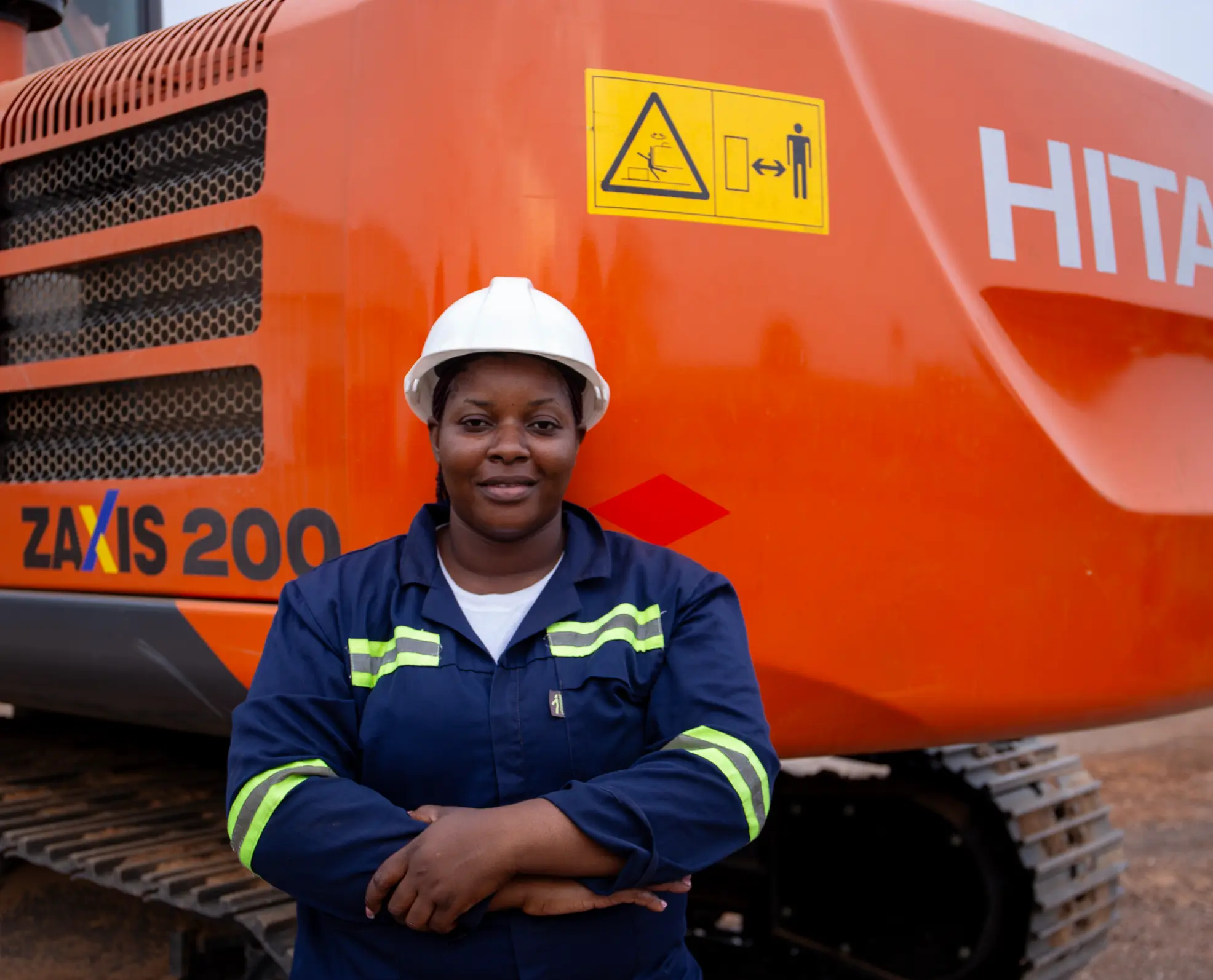 Emily female operator Heavy Machine Women of Uganda