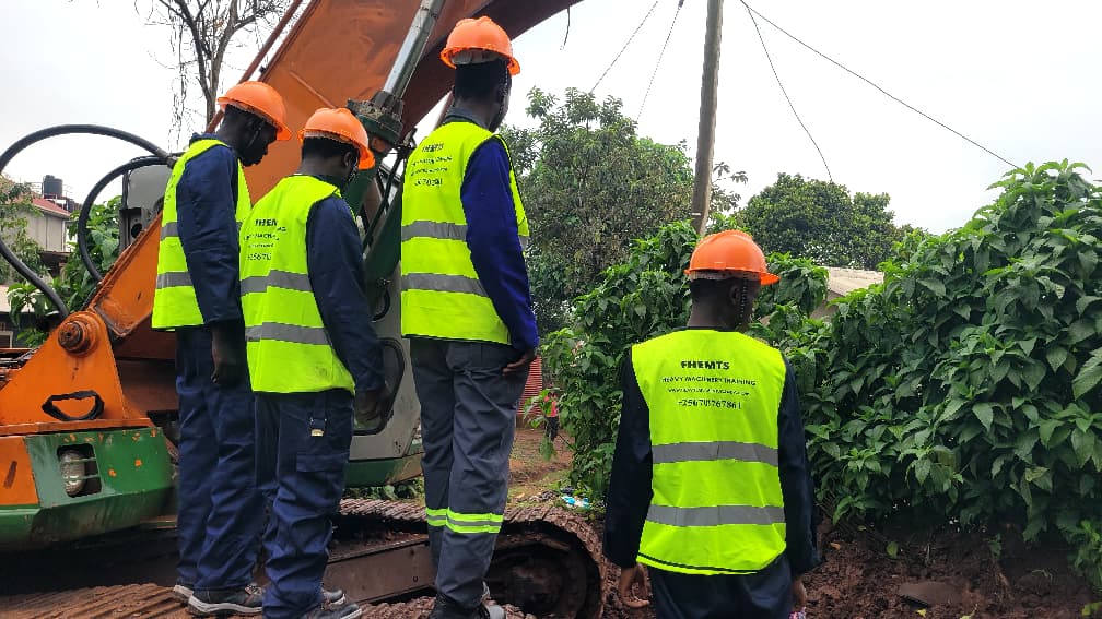 Trainees conducting safety protocols and pre-operational checks