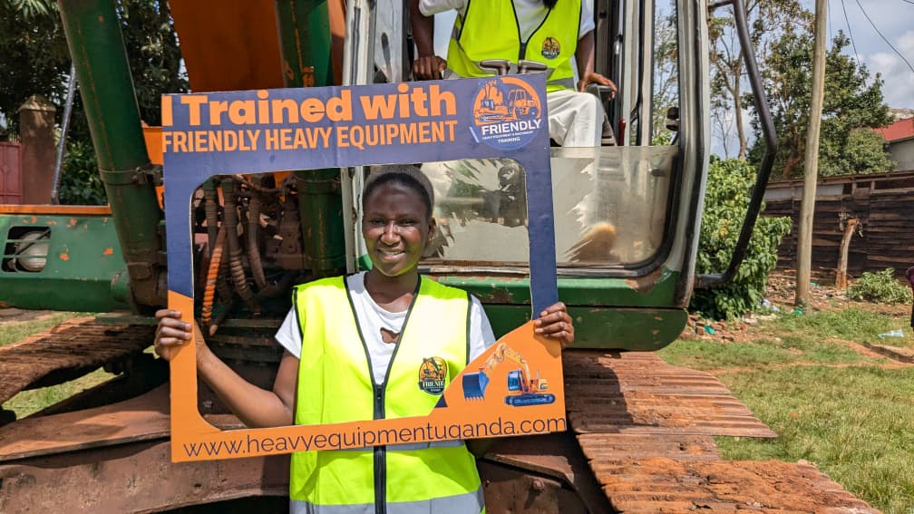 Here is a trainee that completed her excavator operation course and now she is a certified Excavator Operator