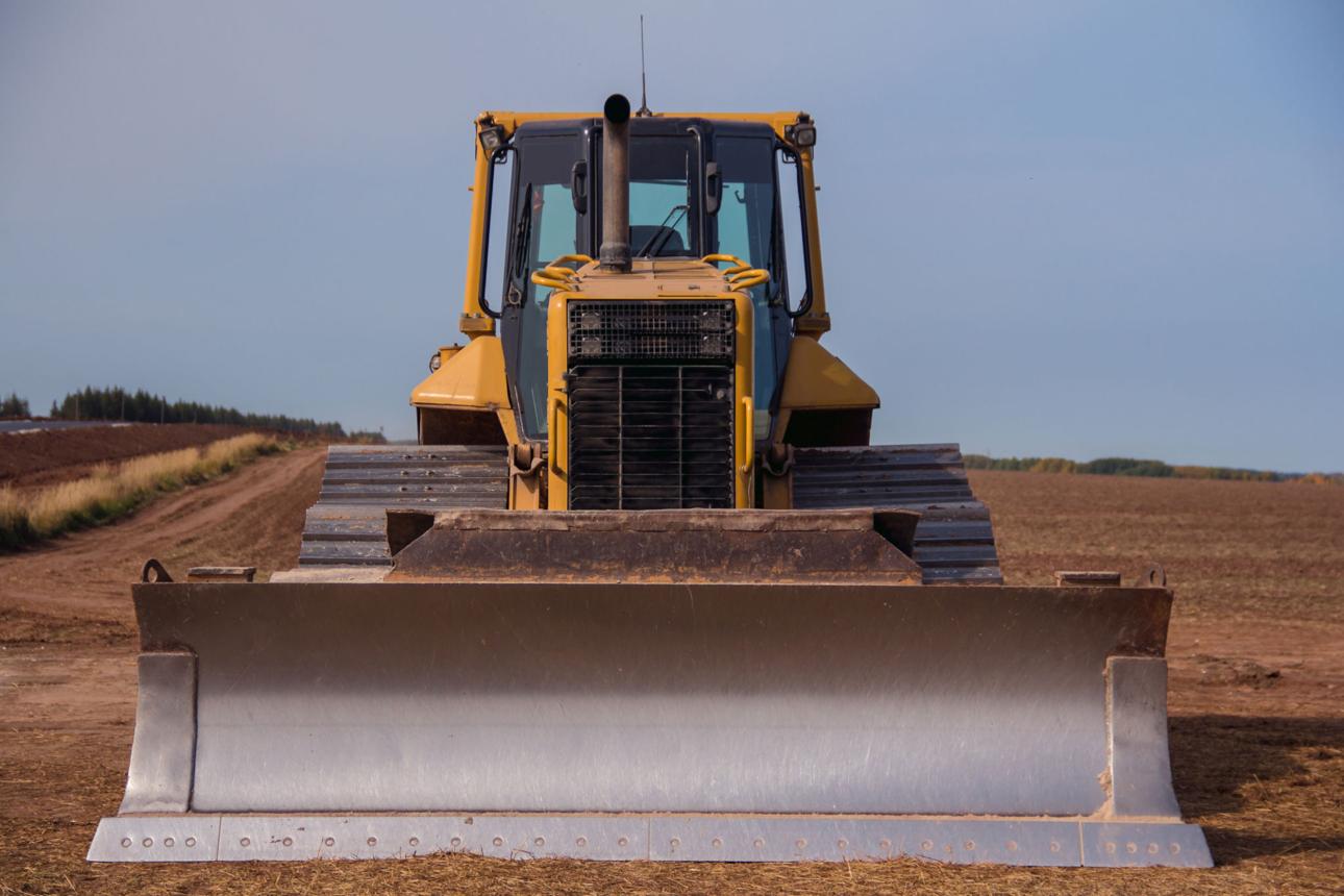 A straight blade (S-Blade) bulldozer designed for precision earthmoving