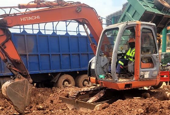Practical Excavator Operation training at FHEMTS